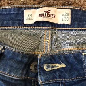 HOLLISTER bootcut distressed jeans